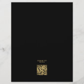 50番目の誕生日金ゴールドスカルバラハローウィンパーティ チラシ (裏面)