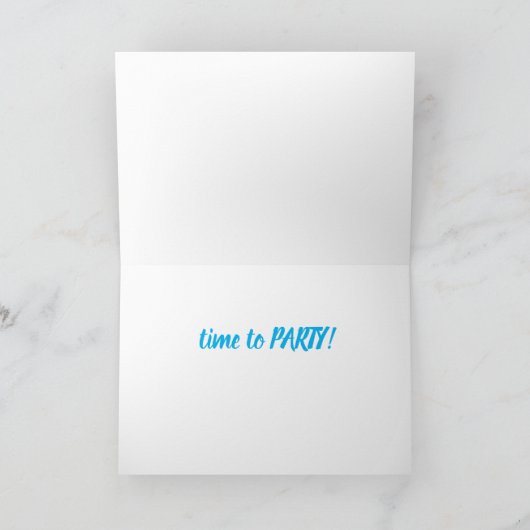 **50番目の誕生日**は、「パーティーへ」の理由です。 カード (内部)