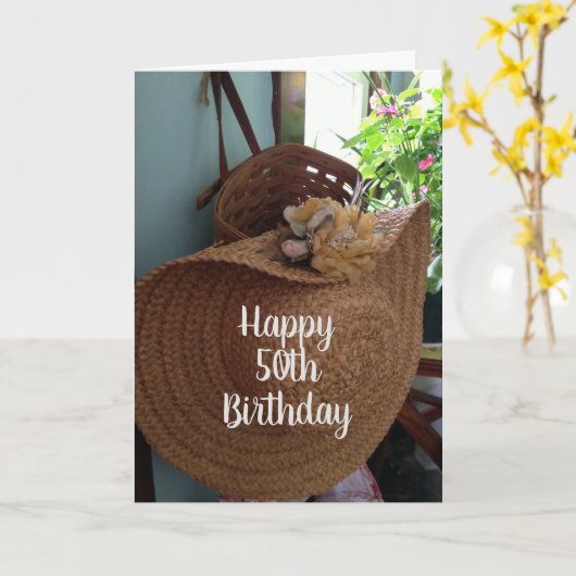 **50番目の誕生日**は、美しいWOAMカードを希望します。 カード (黄色い花)