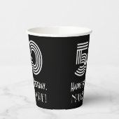 50番目の誕生日:インスパイアアールデコの検索「50」 +名前 紙コップ (左)