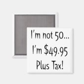 50番目の誕生日 マグネット (正面/裏面)