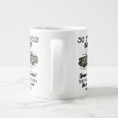 50番目の誕生日·レトロおもしろい·カー·バンジャーの追加日 ジャンボコーヒーマグカップ (裏面)