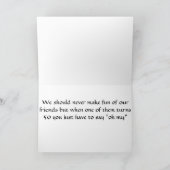 ***50番目の誕生日***私の友だちで最高のす! カード (内部)