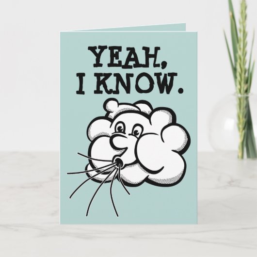 50番目の誕生日、50カ吹おもしろいード カード (正面)