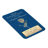 50番目の誕生日Save The Date招待状 マグネット (右側)