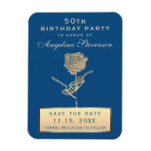 50番目の誕生日Save The Date招待状 マグネット (縦)