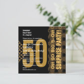 50番目の驚きの対角金ゴールドと黒のV02 招待状 (スタンド正面)