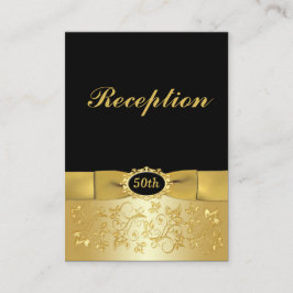 50番目の黒い金ゴールドフローラがエンクロージャカードをスクロール エンクロージャーカード