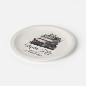 50番目の | ヴィンテージビクトリアンブック誕生日 ペーパープレート (アングル)