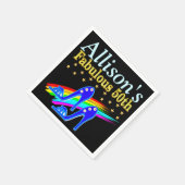 50番誕生日シューズラバーパーソナライゼーションパーティーナプキン スタンダードカクテルナプキン (角)