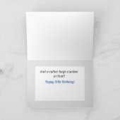 50番誕生日ユーモアのあるカード!カード カード (内部)