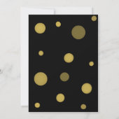 50白黒ストライプピンクフローラ誕生会 招待状 (裏面)