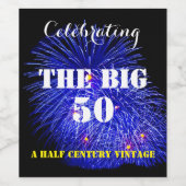 50祝の大きさ –  ワインラベル (シングルラベル)