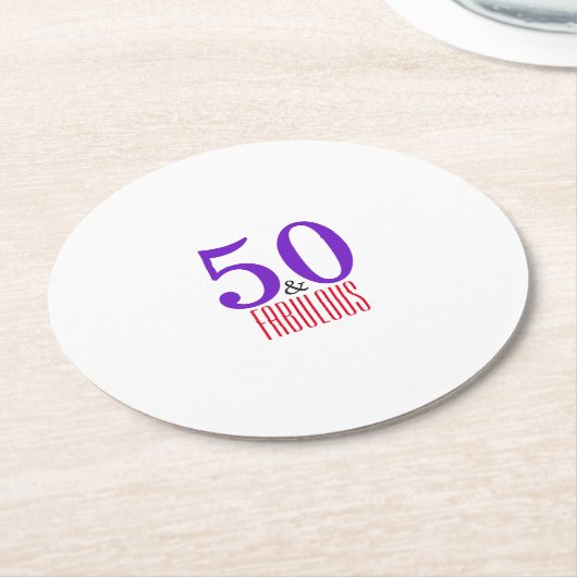 50祝世の素晴らしいパーティー ラウンドペーパーコースター (アングル)