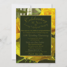 50祝周年結婚招待状