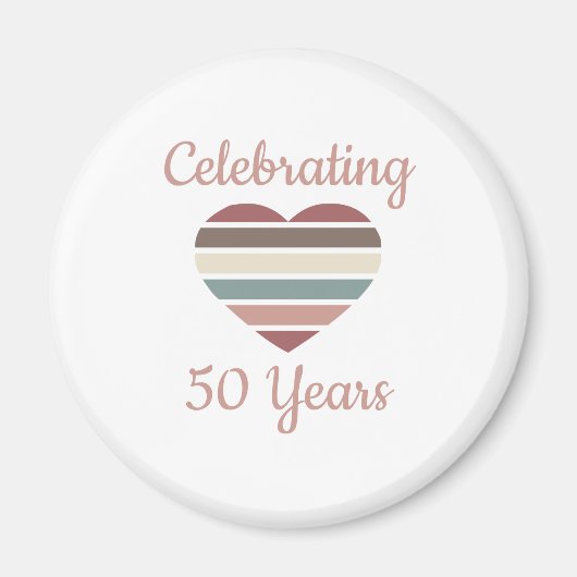 50祝周年結婚 マグネット (正面)