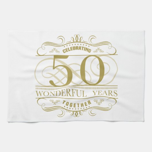 50祝周年記念 キッチンタオル (横)