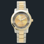 50祝周年。カスタマイズ。 腕時計<br><div class="desc">Freepikによるデザインはこちら： http://www.zazzle.com/produkto</div>