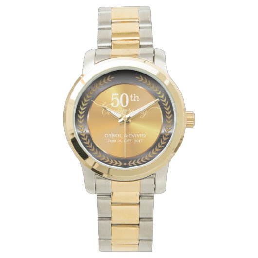 50祝周年。カスタマイズ。 腕時計 (正面)