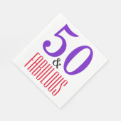 50祝回転と素晴らしい スタンダードランチョンナプキン (角)