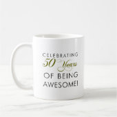 50祝年のマグ素晴らしだ コーヒーマグカップ (左)