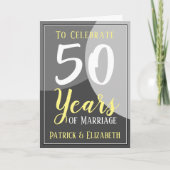 50祝年の婚姻 カード (正面)