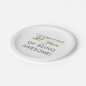 50祝年間の生素晴らし活 ペーパープレート (アングル)