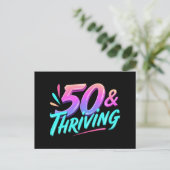 50祝thと繁栄誕生日 シーズンポストカード (スタンド正面)