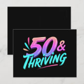 50祝thと繁栄誕生日 シーズンポストカード (正面/裏面)