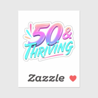 50祝thと繁栄誕生日 シール