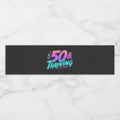 50祝thと繁栄誕生日 ペットボトルラベル (シングルラベル)