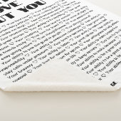 50私たちがあなたについて愛するものテンプレート誕生日逃げる シェルパブランケット (3/4)