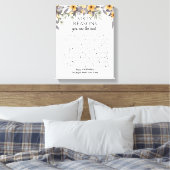 50私たちは銀黄色の花についてのあなたの愛のこと キャンバスプリント (インサイチュ (寝室))