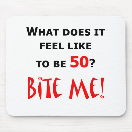 50私をかんで下さい! マウスパッド (正面)