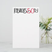 50種類の赤いひな形で素晴らしい 便箋 (スタンド正面)