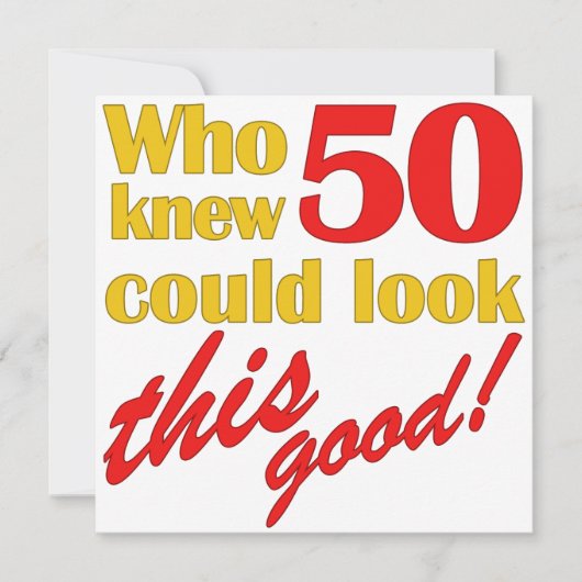 50笑わされるバースデーパーティ招待状 招待状 (正面)