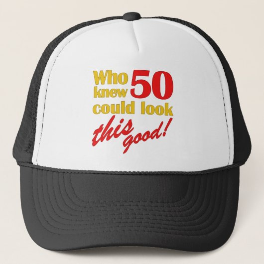 50笑わされる番目の誕生日 キャップ (正面)