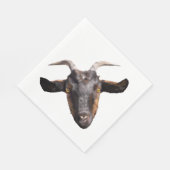 50紙ナプキンス – ブラック&ブラウンヤギ スタンダードランチョンナプキン (角)