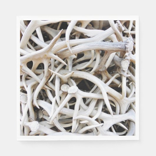 50紙ナプキンズエルク〔雄ジカの〕枝角 スタンダードランチョンナプキン (正面)