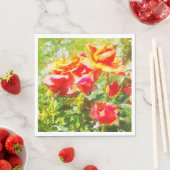 50紙ナプキンズオレンジバラ スタンダードランチョンナプキン (インサイチュ)