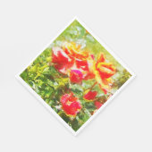 50紙ナプキンズオレンジバラ スタンダードランチョンナプキン (角)