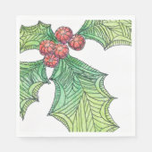 50紙ナプキンズホリーすてき スタンダードランチョンナプキン (正面)