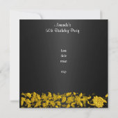 50素敵で可愛らしい誕生日パーティーの猫 招待状 (裏面)