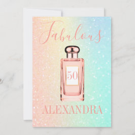 50素晴らしいグリッターフランスのシック香水モノグラム 招待状