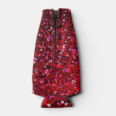 50素晴らしいグリッター誕生日ブルゴーニュピンクレッド ボトルクーラー (裏面)