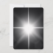 50素晴らしいシンプルピンクはっきりしたのティール(緑がかった色)白、星つき 招待状 (裏面)