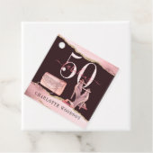 50素晴らしいバラ金ゴールドグリッターアゲートシューズギフト フェイバータグ (インサイチュ)