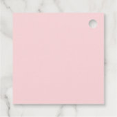 50素晴らしいバラ金ゴールドグリッターアゲートシューズギフト フェイバータグ (裏面)