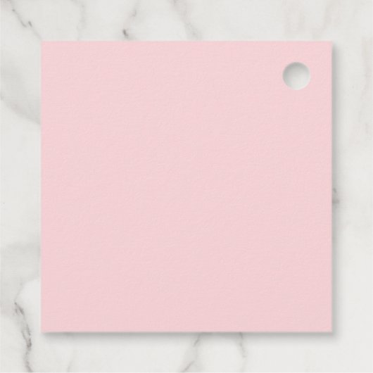 50素晴らしいバラ金ゴールドグリッターアゲートシューズギフト フェイバータグ (裏面)