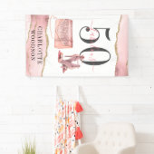 50素晴らしいバラ金ゴールドグリッターアゲート踊りシューズ 横断幕 (インサイチュ)